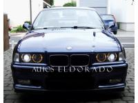FAROS BMW SERIE 3 E36 SEDAN ANGEL EYES + INTERMITENTE NEGRO