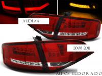 PILOTOS LED AUDI A4 B8 LOOK FACELIFT ROJO COCHES SIN LED 08-11
